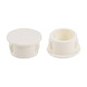 uxcell Hole Plugs Beige Plastic 16mm(5/8-inch) Snap in Locking Hole Tube(15.5-16mm) Steel Furniture Fencing Post Pipe Insert End Caps for Fitness Equipment 50 Pcs