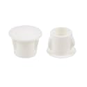 uxcell Hole Plugs Beige Plastic Snap in Locking Hole Tube(9.5-10.5mm) Steel Furniture Fencing Post Pipe Insert End Caps for Fitness Equipment 50 Pcs