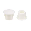 uxcell Hole Plugs Beige White Plastic 8mm(5/16-inch) Snap in Locking Hole Tube(7.5-8mm) Steel Furniture Fencing Post Pipe Insert End Caps for Fitness Equipment 50 Pcs