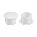 uxcell Hole Plugs White Plastic 13mm(1/2-inch) Snap in Locking Hole Tube(12.5-13mm) Steel Furniture Fencing Post Pipe Insert End Caps for Fitness Equipment 50 Pcs