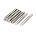 uxcell M10 x 80mm 304 Stainless Steel Fully Threaded Rods Bar Studs Silver Tone 10 Pcs
