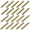 uxcell M4 Hanger Bolts Length 1-1/8"(30mm) Double Headed Bolts Self-Tapping Screw 4mm Wood Joint Furniture Legs 60pcs