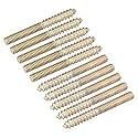 uxcell M4x40mm Hanger Bolts, 20pcs Double Ended Thread Dowel Screws for Wood Furniture