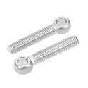 uxcell M5 x 25mm 304 Stainless Steel Machine Shoulder Lift Eye Bolt Rigging 5pcs