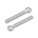 uxcell M5 x 30mm 304 Stainless Steel Machine Shoulder Lift Eye Bolt Rigging 5pcs