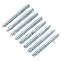 uxcell M6 Hanger Bolts Length 2-3/8"(60mm) Double Headed Bolts Self-Tapping Screw 6mm Wood Joint Furniture Legs 36pcs