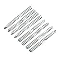 uxcell M6 Hanger Bolts Length 2-3/4"(70mm) Double Headed Bolts Self-Tapping Screw 6mm Wood Joint Furniture Legs 8pcs