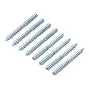 uxcell M6 Hanger Bolts Length 2-3/8"(60mm) Double Headed Bolts Self-Tapping Screw 6mm Wood Joint Furniture Legs 24pcs