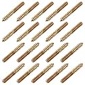 uxcell M6 Hanger Bolts Length 2"(50mm) Double Headed Bolts Self-Tapping Screw 6mm Wood Joint Furniture Legs 20pcs