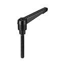uxcell M6 x 32mm Handle Adjustable Clamping Lever Thread Push Button Ratchet Male Threaded Stud Knobs Locking Rotating Screw Handles Quick Release Bolt Black