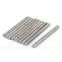 uxcell M6 x 65mm 304 Stainless Steel Fully Threaded Rod Bar Studs Silver Tone 10 Pcs