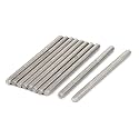 uxcell M6 x 90mm 304 Stainless Steel Fully Threaded Rod Bar Studs Fastener 10 Pcs