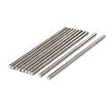 uxcell M8 x 200mm 1.25mm Pitch 304 Stainless Steel Fully Threaded Rods Fasteners 10 Pcs