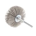 uxcell Nylon Wheel Brush 240 Grits Abrasive Grinding Head with 6mm Threaded Shank