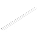 uxcell Rigid Round Clear Tubing 15mm ID x 16mm OD x 1Ft Length 2PCS