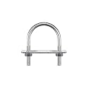 uxcell Round U-Bolts, 3 Sets 53mm(2.09") Inner Width 78mm Length M8 304 Stainless Steel U Clamp Bolt with Nuts and Plates, for Boat Trailer