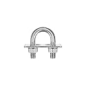 uxcell Round U-Bolts, 3 Sets 29mm(1.14") Inner Width 58mm Length M10 304 Stainless Steel U Clamp Bolt with Nuts and Plates, for Boat Trailer