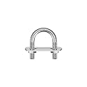 uxcell Round U-Bolts, 3 Sets 20mm(0.79") Inner Width 36mm Length M6 304 Stainless Steel U Clamp Bolt with Nuts and Plates, for Boat Trailer