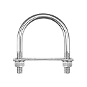 uxcell Round U-Bolts, 3 Sets 79mm(3.11") Inner Width 114mm Length M12 304 Stainless Steel U Clamp Bolt with Nuts and Plates, for Boat Trailer