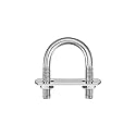 uxcell Round U-Bolts, 3 Sets 24mm(0.94") Inner Width 42mm Length M6 304 Stainless Steel U Clamp Bolt with Nuts and Plates, for Boat Trailer