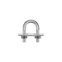 uxcell Round U-Bolts, 3 Sets 29mm(1.14") Inner Width 54mm Length M8 304 Stainless Steel U Clamp Bolt with Nuts and Plates, for Boat Trailer