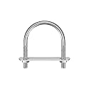 uxcell Round U-Bolts, 3 Sets 44mm(1.73") Inner Width 62mm Length M6 304 Stainless Steel U Clamp Bolt with Nuts and Plates, for Boat Trailer