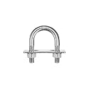 uxcell Round U-Bolts, 3 Sets 35mm(1.38") Inner Width 64mm Length M10 304 Stainless Steel U Clamp Bolt with Nuts and Plates, for Boat Trailer