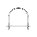 uxcell Round U-Bolts, 3 Sets 62mm(2.44") Inner Width 80mm Length M6 304 Stainless Steel U Clamp Bolt with Nuts and Plates, for Boat Trailer