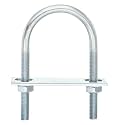 uxcell Round U-Bolts, 4 Set 50mm Inner Wd 100mm L M8 with Nuts and Plates
