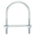 uxcell Round U-Bolts, 6 Set 80mm Inner Wd 130mm L M8 with Nuts and Plates