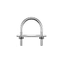 uxcell Round U-Bolts, 6 Sets 44mm(1.73'') Inner Width 69mm Length M8 304 Stainless Steel U Clamp Bolt with Nuts and Plates, for Boat Trailer, M8x44mmx69mm (a22082600ux0608)