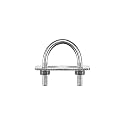 uxcell Round U-Bolts, 6 Sets 35mm(1.38") Inner Width 60mm Length M8 304 Stainless Steel U Clamp Bolt with Nuts and Plates, for Boat Trailer