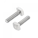 uxcell Square Head Bolt, 2pcs M4x16mm Fully Thread 304 Stainless Steel Grade C Square Machine Screws