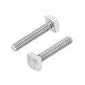 uxcell Square Head Bolt, 2pcs M4x20mm Fully Thread 304 Stainless Steel Grade C Square Machine Screws