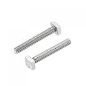 uxcell Square Head Bolt, 2pcs M5x30mm Fully Thread 304 Stainless Steel Grade C Square Machine Screws