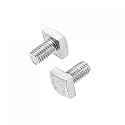 uxcell Square Head Bolt, 2pcs M8x12mm Fully Thread 304 Stainless Steel Grade C Square Machine Screws