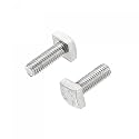 uxcell Square Head Bolt, 2pcs M8x20mm Fully Thread 304 Stainless Steel Grade C Square Machine Screws