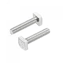 uxcell Square Head Bolt, 2pcs M8x35mm Fully Thread 304 Stainless Steel Grade C Square Machine Screws