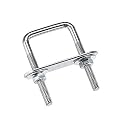 uxcell Square U-Bolts 1-3/8"(35mm) Inner Width Carbon Steel M6 with Nuts, Frame Plate, Round Washers 2 Set