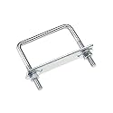 uxcell Square U-Bolts 2-3/8"(60mm) Inner Width Carbon Steel M6 with Nuts, Frame Plate, Round Washers 2 Set