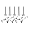 uxcell T-Slot Bolts, 10pcs M5x35mm T Slot Drop-in Stud Sliding Bolts 304 Stainless Steel T Shape Screws for T Track