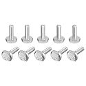 uxcell T-Slot Bolts, 10pcs M6x20mm T Slot Drop-in Stud Sliding Bolts 304 Stainless Steel T Shape Screws for T Track