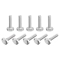 uxcell T-Slot Bolts, 20pcs M6x30mm T Slot Drop-in Stud Sliding Bolts 304 Stainless Steel T Shape Screws for T Track