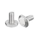 uxcell T-Slot Bolts, 2pcs M10x20mm T Slot Drop-in Stud Sliding Bolts 304 Stainless Steel T Shape Screws for T Track