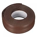 uxcell Waterproof Seal Caulk Strip Tape Self Adhesive 0.87" W x 10.5'L PVC Sealing Tape for Kitchen Bathroom Brown