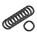 uxcell Wave Spring Washer, 200Pcs 0.47"x0.31"x0.01" (ODxIDxT) - Iron Curved Washer for Screw Bolt, Wave Washers Gaskets for Machinery (Black)