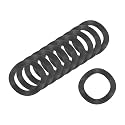 uxcell Wave Spring Washer, 300Pcs 0.71"x0.47"x0.01" (ODxIDxT) - Iron Curved Washer for Screw Bolt, Wave Washers Gaskets for Machinery (Black)