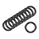 uxcell Wave Spring Washer, 500Pcs 0.59"x0.39"x0.01" (ODxIDxT) - Iron Curved Washer for Screw Bolt, Wave Washers Gaskets for Machinery (Black)