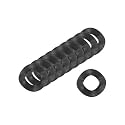 uxcell Wave Spring Washer, 500Pcs 0.47"x0.24"x0.01" (ODxIDxT) - Iron Curved Washer for Screw Bolt, Wave Washers Gaskets for Machinery (Black)