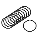 uxcell Wave Spring Washer, 50Pcs 2.76"x2.36"x0.02" (ODxIDxT) - Iron Curved Washer for Screw Bolt, Wave Washers Gaskets for Machinery (Black)